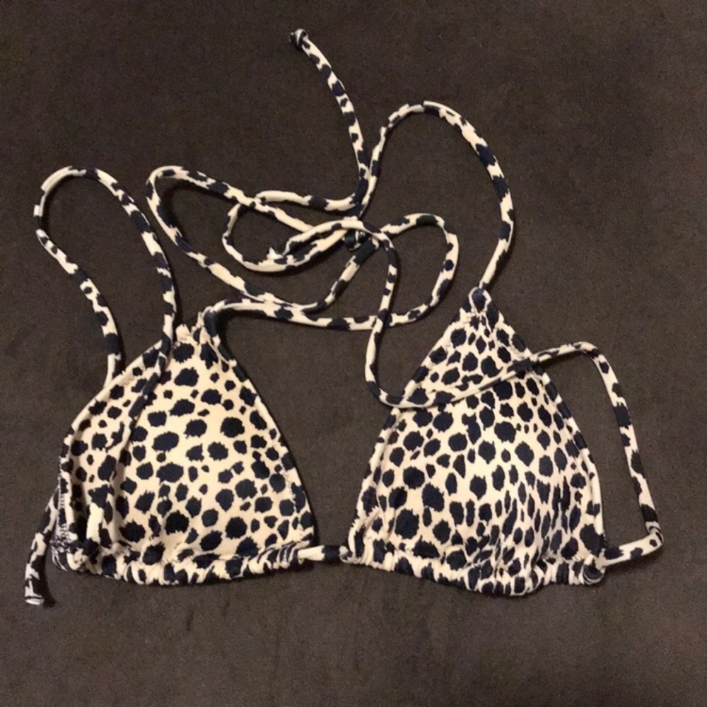 Leopard bikini top